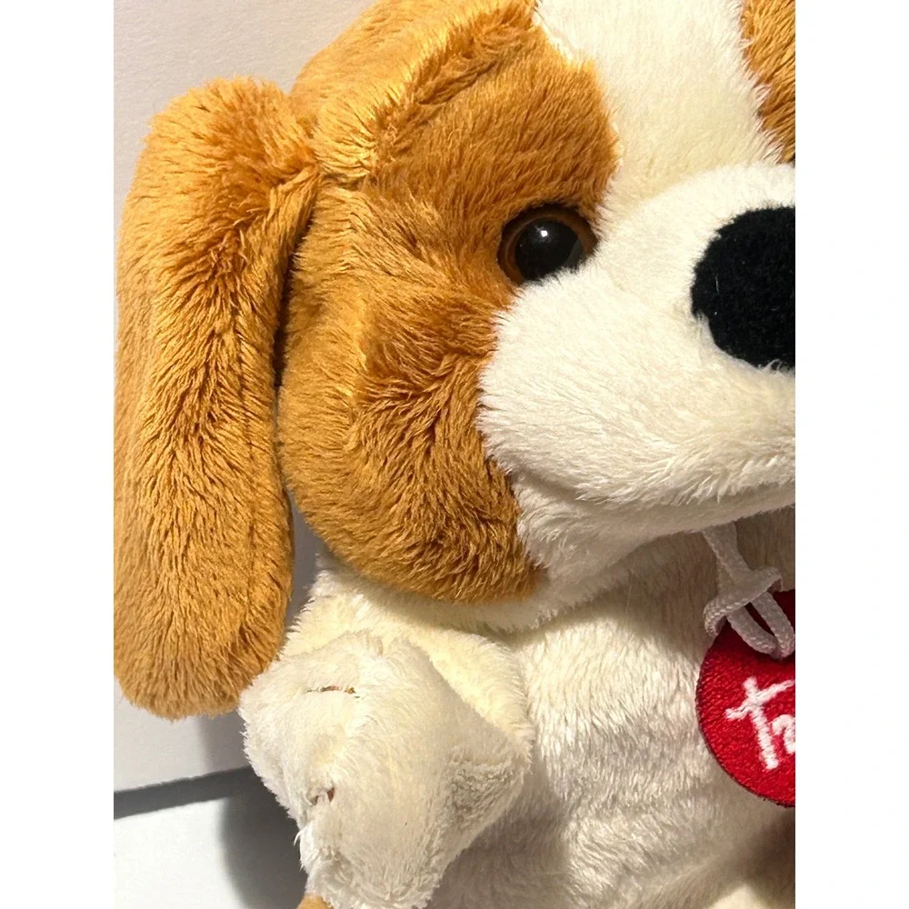 Trudi Roma Beagle Hound Dog Plush Hand Puppet Retired Brown White Black Italy